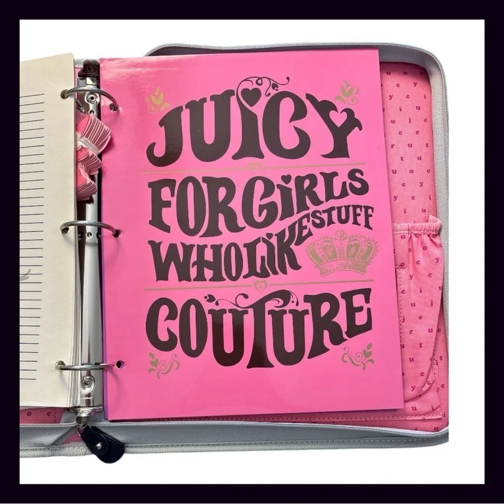 Rare Juicy Couture Binder Set
